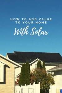 Added value of solar panels